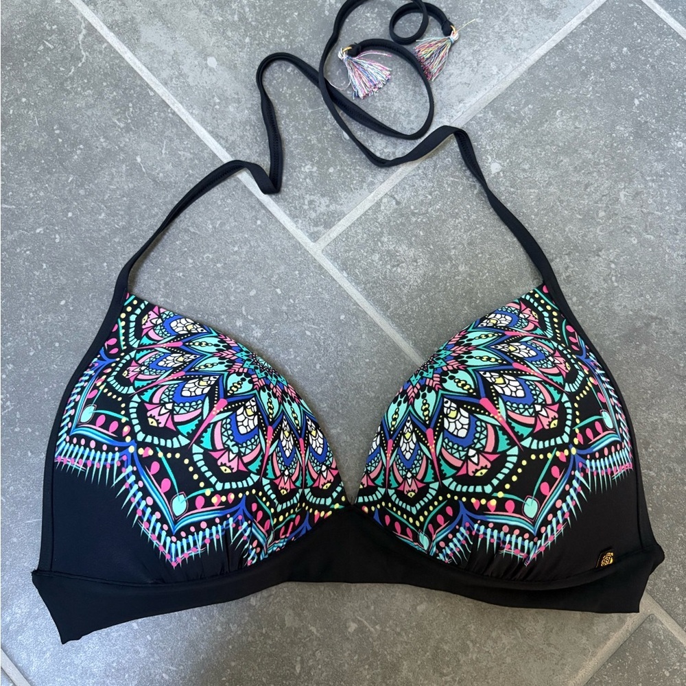 La Vie En Rose Halter Bikini Top